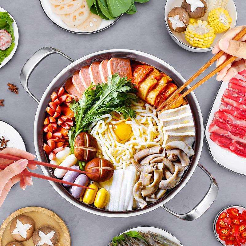 菲仕朗三层大蒸锅 蒸屉家用多功能304不锈钢加厚煎炒汤蒸锅