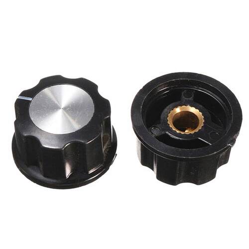 电木铝合金MFA03旋钮26*15MM电位计旋钮胶木旋钮6MM 6.4MM内孔