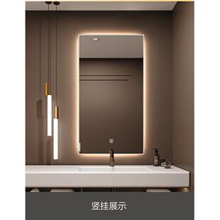 无框浴室镜背光镜壁挂led智能卫生间化妆镜灯镜防雾带灯镜子