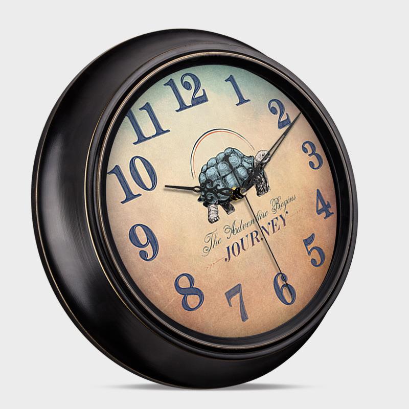 美式2025款高端轻奢TY164TY古中古风墙挂新挂钟客厅壁挂复表钟免