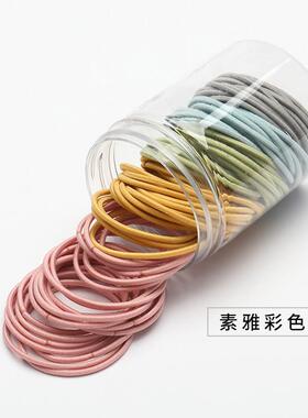 罐装皮筋头发耐用弹力毛巾发饰