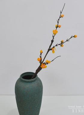 厂家直销式仿真过梅花 中禅意摆配放软装搭人造花胶手感迷QLG你腊