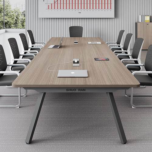 会议桌长桌长方形办公室桌椅组合简约现代简易工作台中小型洽谈桌