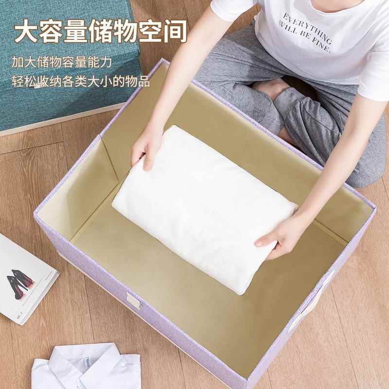 抽屉式收纳箱布艺衣服玩具整理箱子桌面收纳盒宿舍书本文具储物盒