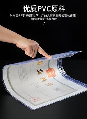 营业执照保护套框架正本卡套软工商卫生许可证框证件照正副本挂墙