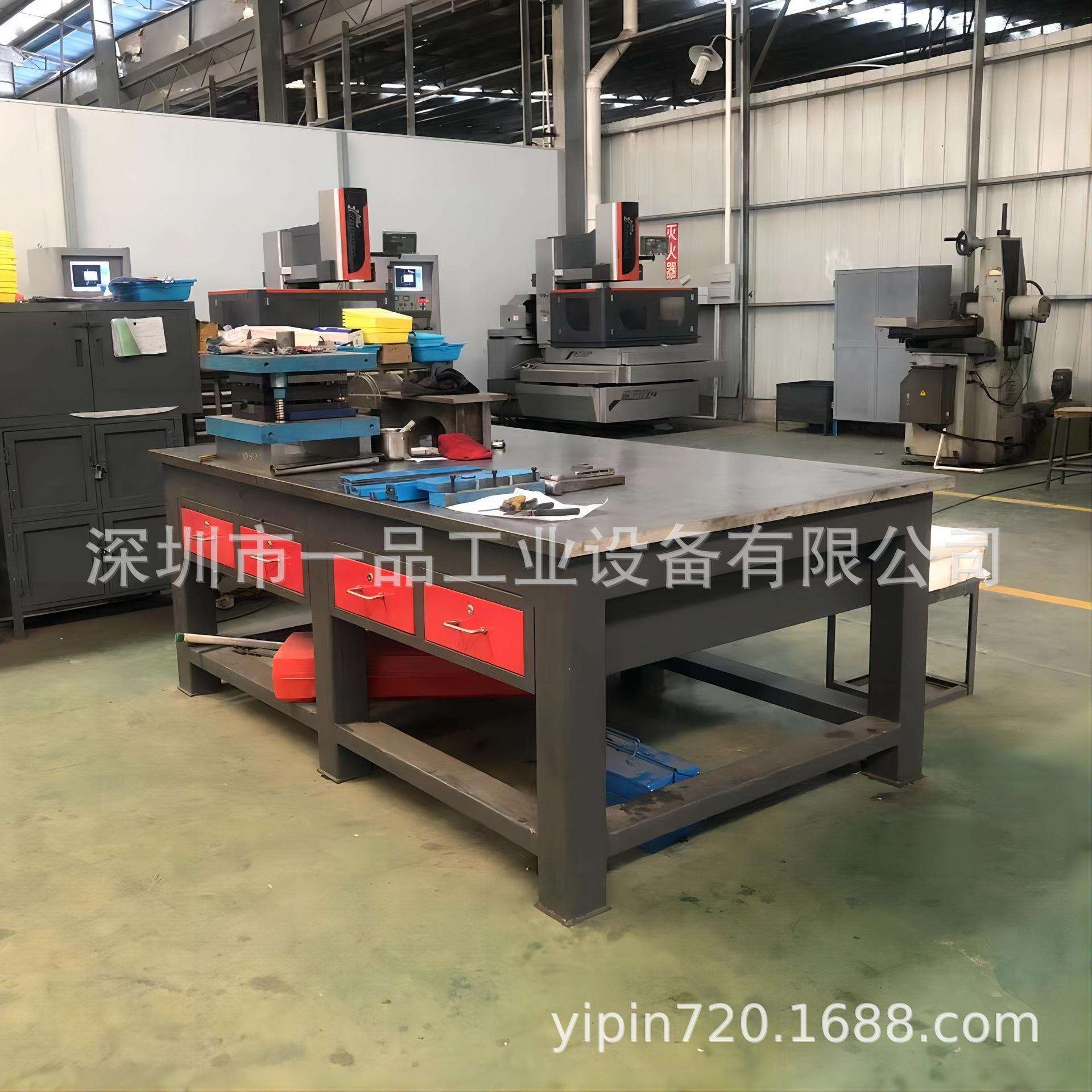 焊接装配桌水磨钢板工作台重型操作桌钳工作业桌汽车模具维修台厂