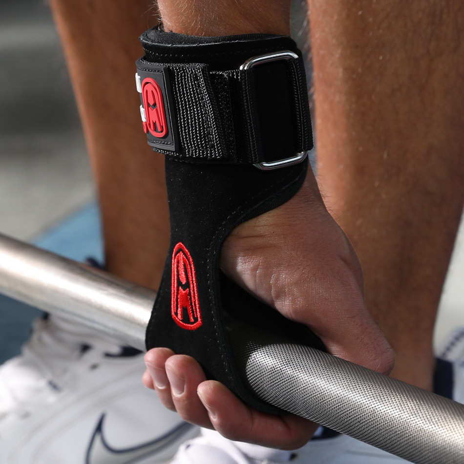 举重单杠牛皮护手掌男女健身手套护腕引体向上硬拉辅助握力助力带