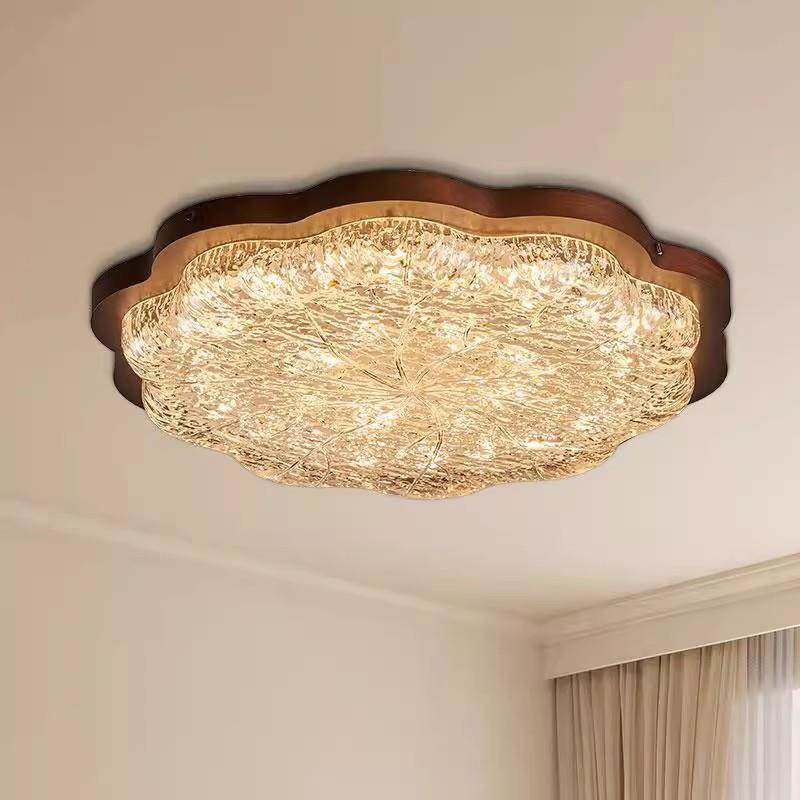 中山灯具卧室灯中古风护眼全光谱主卧吸顶灯新款法式书房家装灯饰