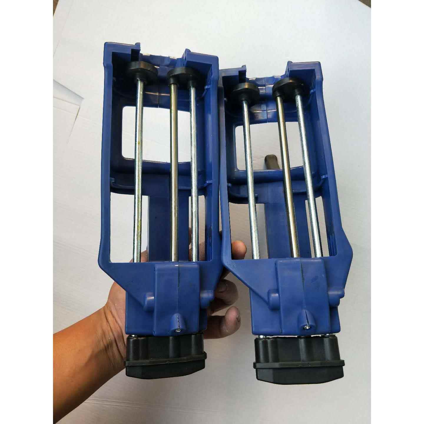 新款直销新款蓝色加厚双管助力胶双管胶枪美缝胶枪真瓷胶枪美缝双