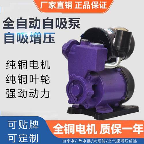 德涛家用抽水泵全自动自吸泵125W冷热水家用管道压泵工厂直发