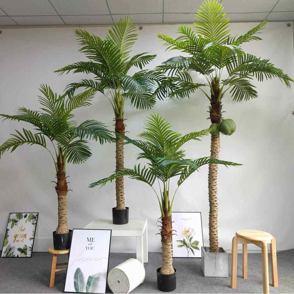 玫蕊北欧造景仿真葵树天竺葵假绿植盆栽室内家居散尾葵树凤尾葵批