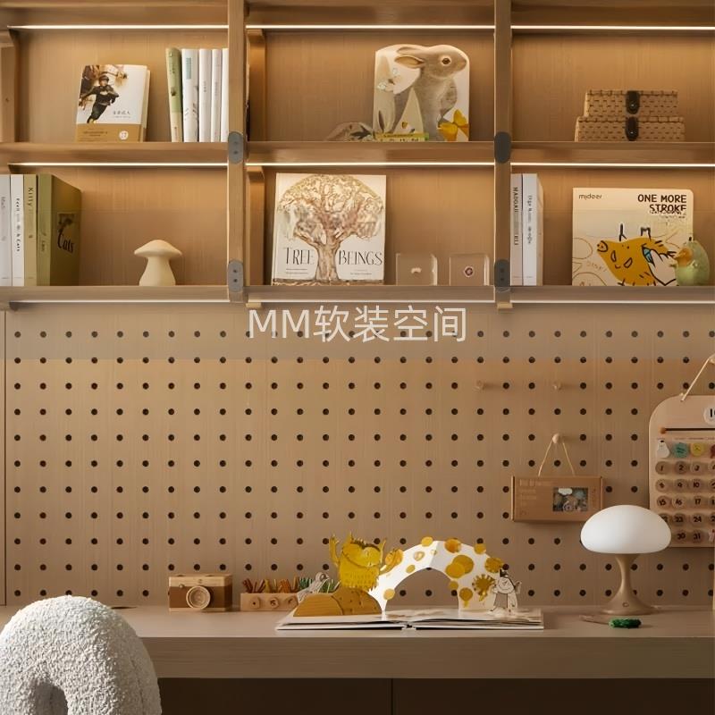 样板间儿童房摆件置物架装饰书木质摆件桌面装饰书样品屋展示中心