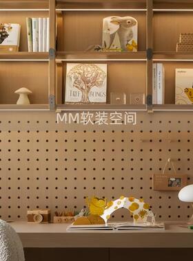 样板间儿童房摆件置物架装饰书木质摆件桌面装饰书样品屋展示中心