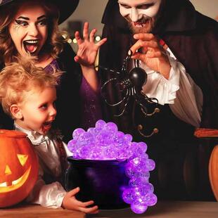 Halloween Pots Decorations Vintage Light Big Decor Cauldron