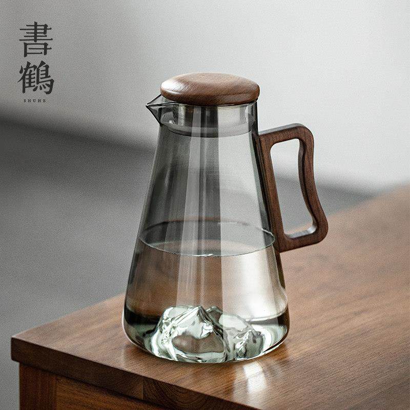 家用冷水壶玻璃耐高温冷水壶凉水杯套装耐热大容量果汁茶壶开水瓶