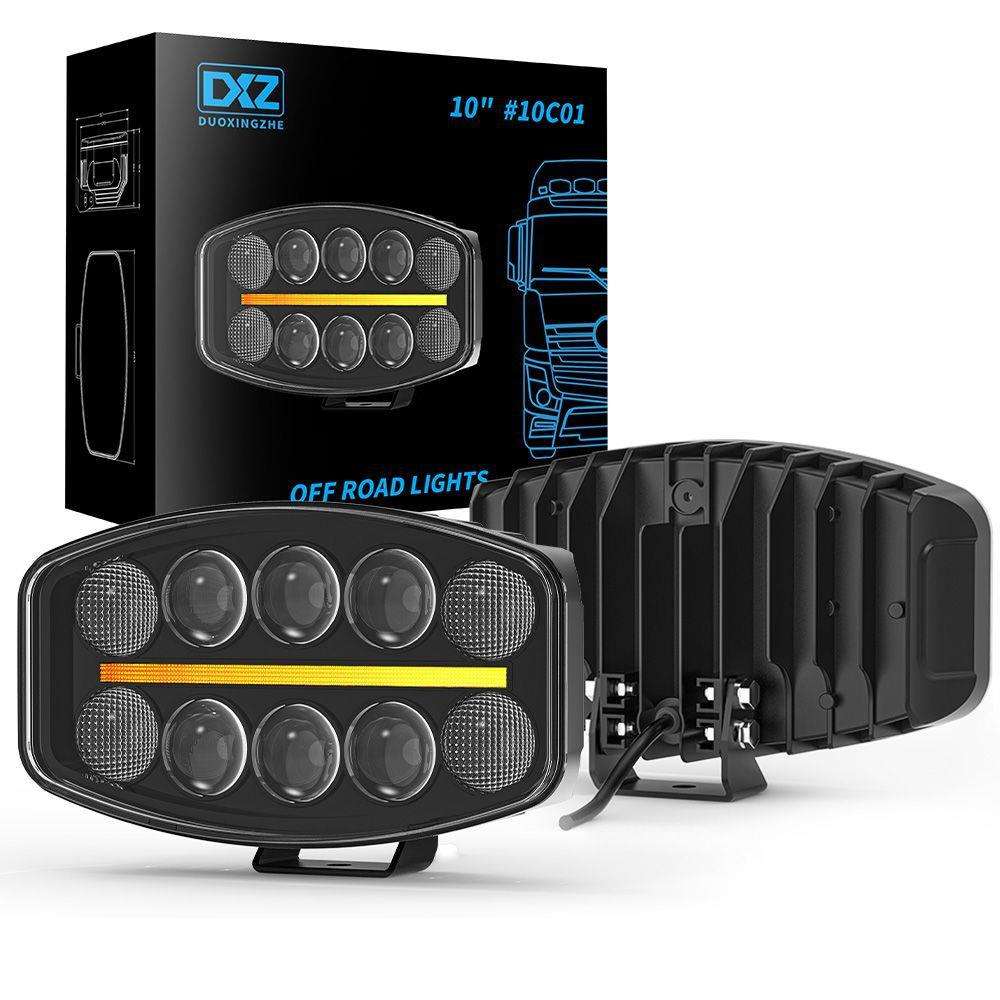 DXZ新品10寸C01工作灯欧卡车货车改装探照灯驾驶灯前照灯辅助灯