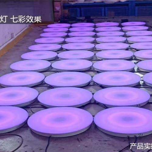 重力人体感应地砖灯商场公园互动感应发光音乐跳跳地砖灯工厂直销