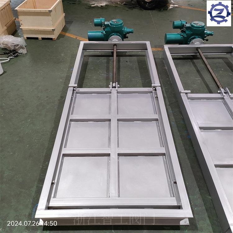 智工电动不锈钢闸门1000*1400LMD-1-9-P污水池渠道用支持定