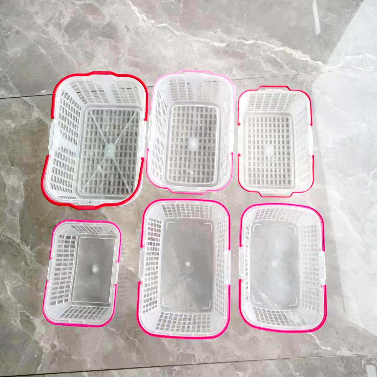 草莓篮子白色新料水果采摘手提杨梅篮筐龙眼荔枝猕猴桃樱桃收纳篮