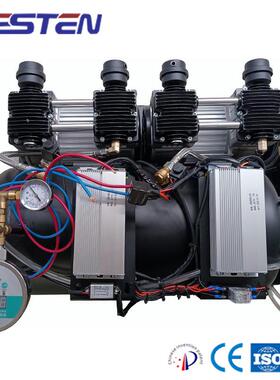 3HP4HP静音无油空气压缩机压缩机无油空气泵铜线电机bw1102