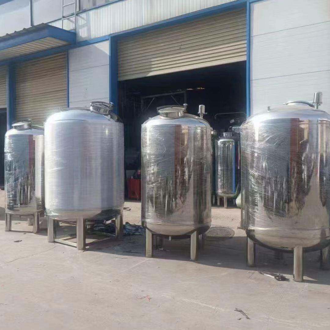 厂家304不锈钢储水罐液体储存罐不锈钢水箱封头水箱锥形水箱5吨