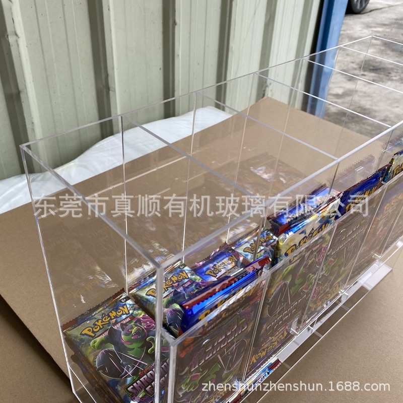 亚克力3槽6槽助推器包装分配器口袋妖怪丙烯酸增强包卡片收纳箱