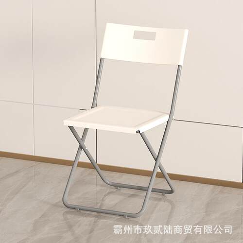 厂家直销折叠椅户外塑料办公白色折叠椅家用靠背便携会议活动椅子