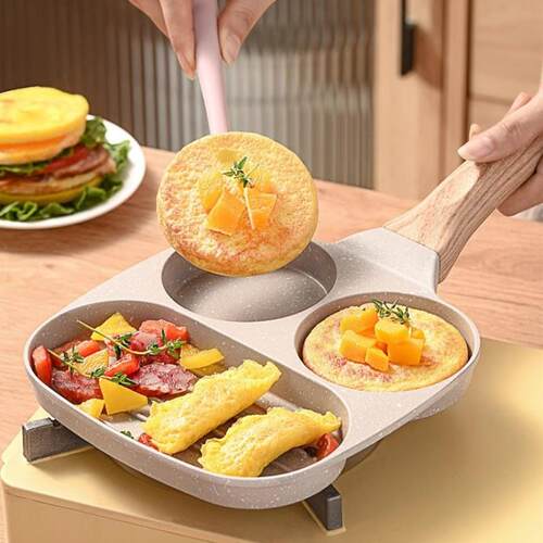 鸡蛋汉堡锅煎蛋神器汉堡不粘锅蛋堡锅家用三合一煎锅不粘锅