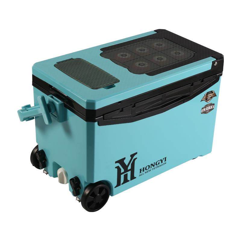 严选爆款大容量台钓箱超轻带靠背可坐钓鱼箱全套带脚多功能钓箱