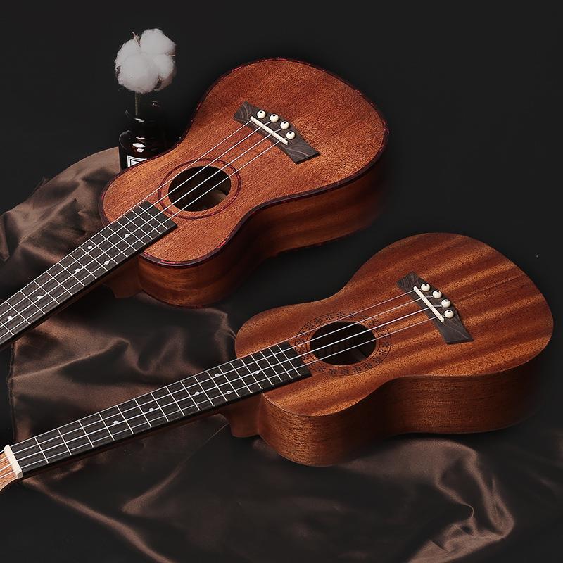 23寸桃花芯尤克里里乌克丽丽ukulele21/26寸四弦小吉他全桃花芯