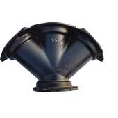 B型Y四通管柔性B型铸铁管现货 柔性接口机制铸铁排水管件透气管