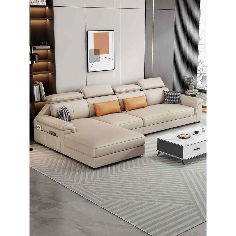 北欧棉麻布艺沙发客厅现代简约小户型2025新款网红猫抓科技布家具