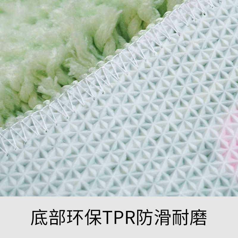 小单 植绒地毯浴室垫卧室簇绒地毯客厅地毯机织苔藓地毯