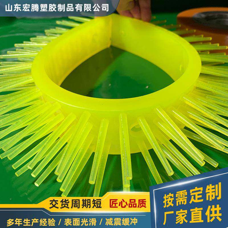 聚氨酯毛刷橡胶毛刷机械设备工位器具聚氨酯刷子400*40*45橡胶毛