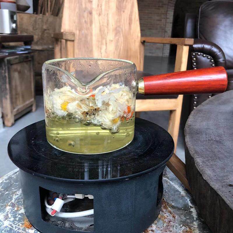 优质高颜值高硼硅玻璃奶锅热牛奶煮咖啡花茶壶家用婴儿辅食可明火