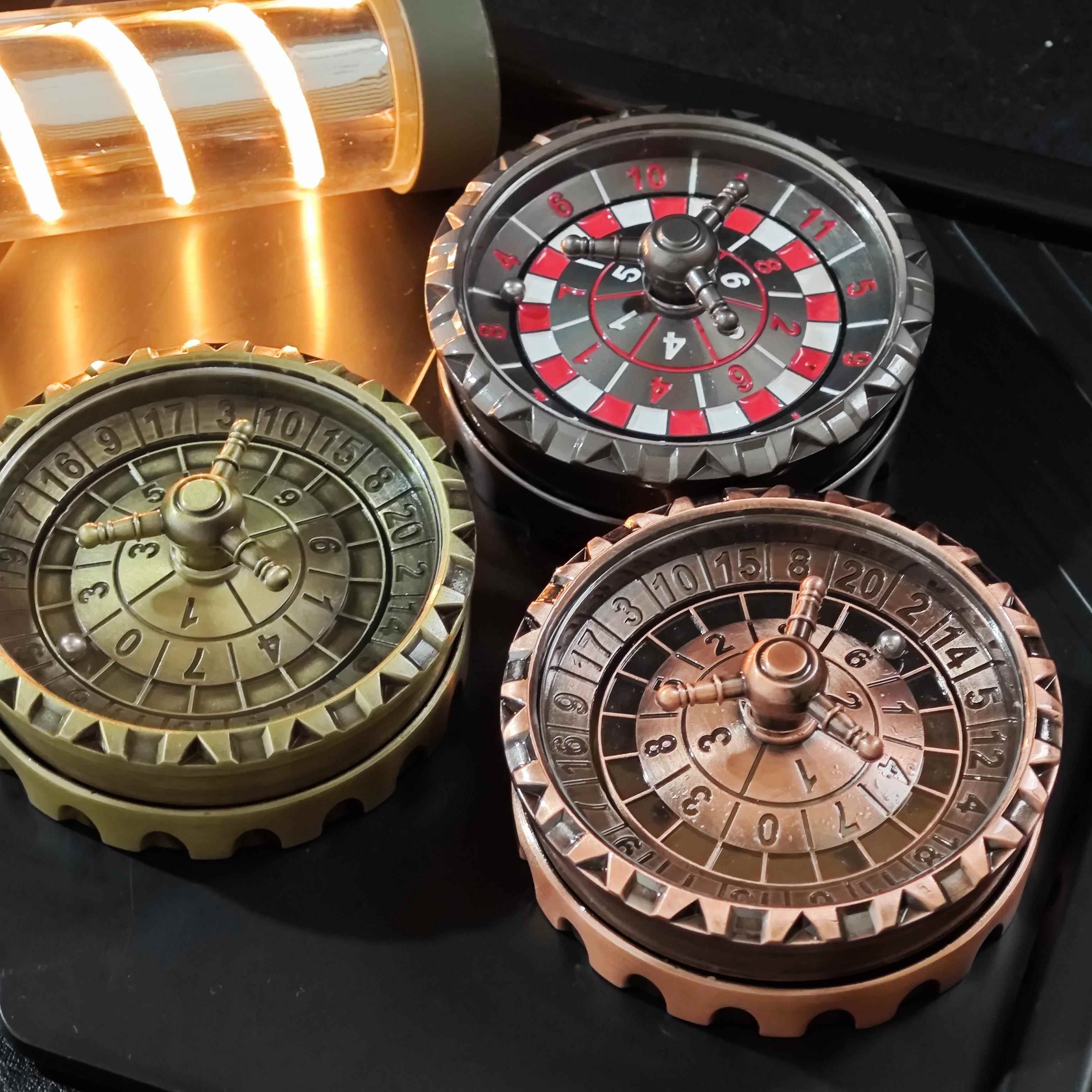 机械合金决策二代edc指尖陀螺轮盘赌轮盘游戏解压玩具啪啪币神器