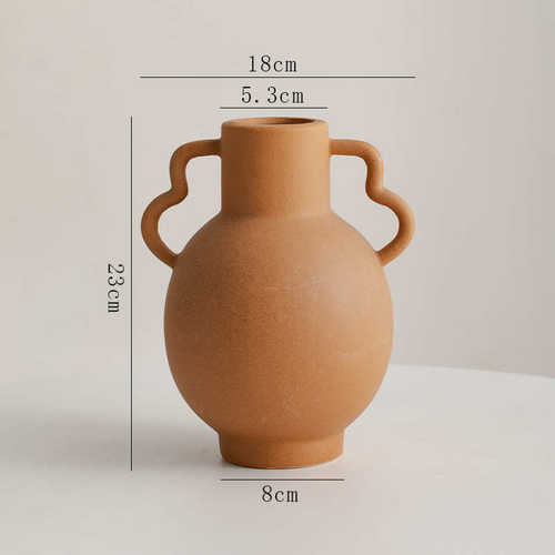 蜀插花门干花花瓶花器摆设摆件家居桌面陶瓷现代北欧装饰磨砂客厅