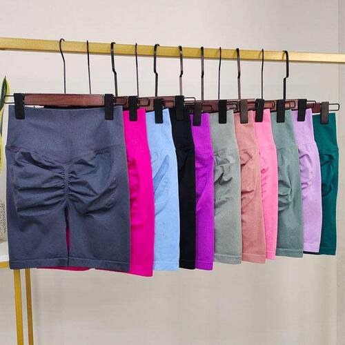 Fitness shorts for women, running, cycling, mid pants,