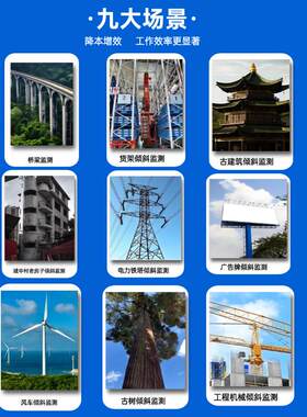 在线倾角仪 数显倾角仪 高层货架监测系统 危房倾斜监测 方案设计