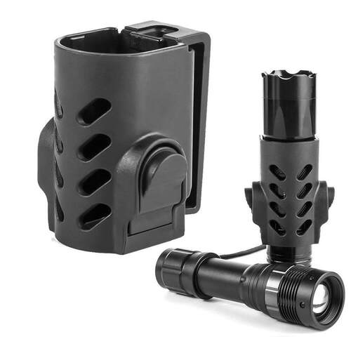 Outdoor Flashlight Case Pouch Holster Torch Cover Belt Clip