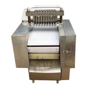自全动鲜鸡块机小型快切排骨ZP-300机商用切冻白条鸡速块机剁剁块