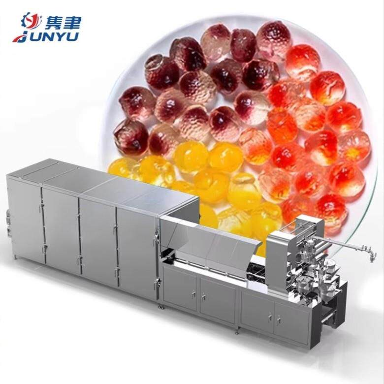 全自动薄荷味水果味QQ糖棒棒糖冰凉奶味网红糖果生产线厂家直销