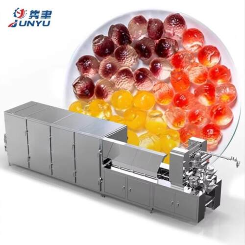 全自动薄荷味水果味QQ糖棒棒糖冰凉奶味网红糖果生产线厂家直销