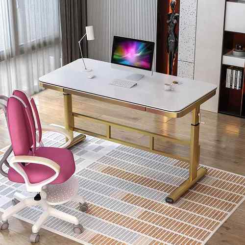 高档升降桌子电台式学脑生书桌家用公儿童学简习桌写字桌办桌约电