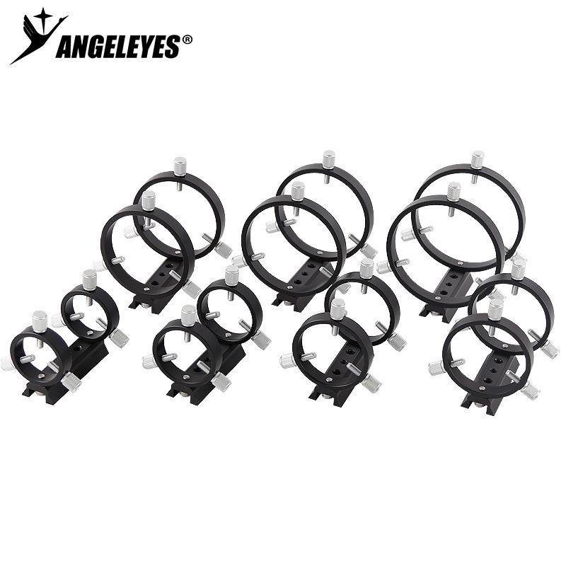 星缘42/50/60/68/80/90/102mm三点式天文摄影导星环2环1板8螺丝黑
