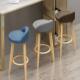 吧台椅轻奢家用高脚凳子前台收银靠背椅现代简约酒吧椅子铁艺久坐