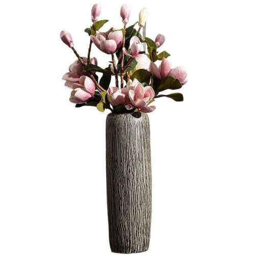 落地瓶轻中式个性装饰景德镇奢陶瓷摆件花瓶客厅落现代地大简约新