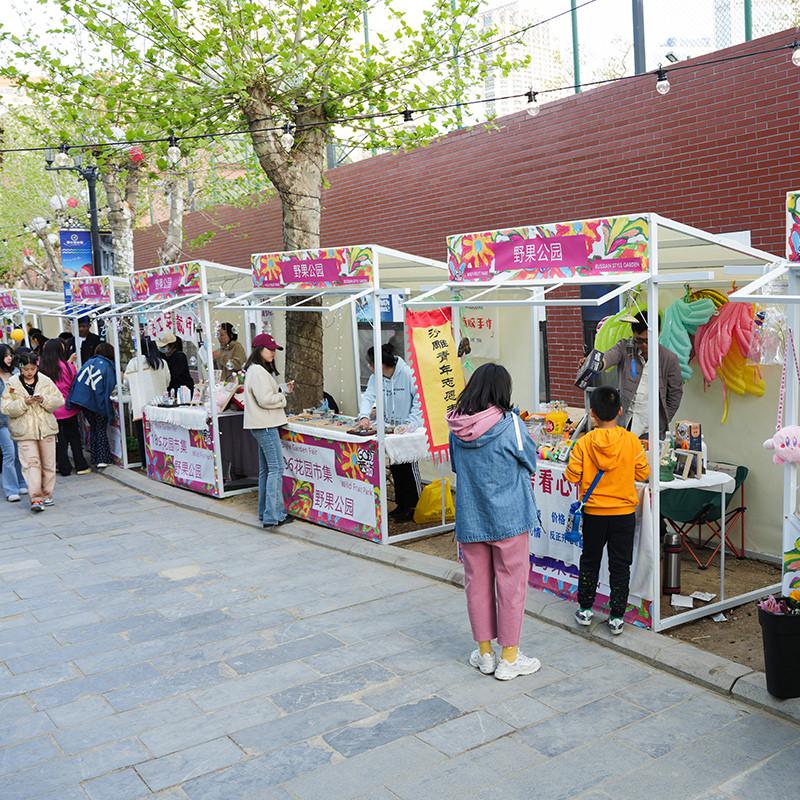 集市摊位架铁艺活动棚架商场售货车花车夜市摆摊架市集商品展示架