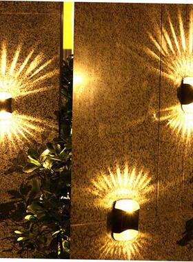 LED太阳能壁灯防水户外花园壁灯