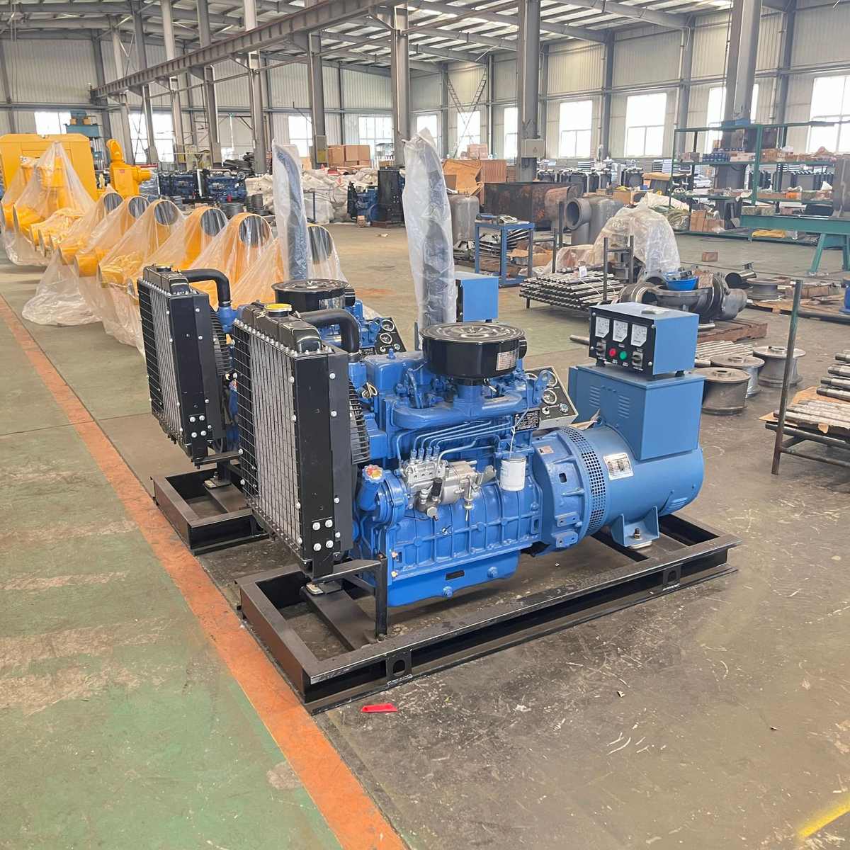 三相50kw100工业应急千瓦发电机组工程备用养殖500kw380v220v柴油